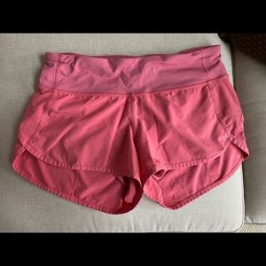 Lululemon Speed up shorts. Size 4. 2.5” Lined